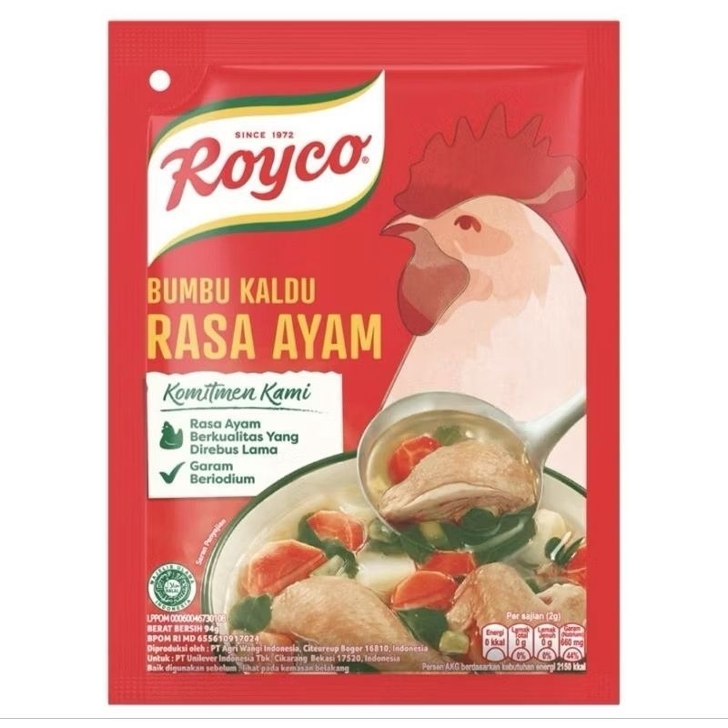 

Royco Bumbu Kaldu Ayam 94gr - Penyedap Rasa Alami, Tanpa MSG, untuk Masakan Lebih Gurih & Sehat