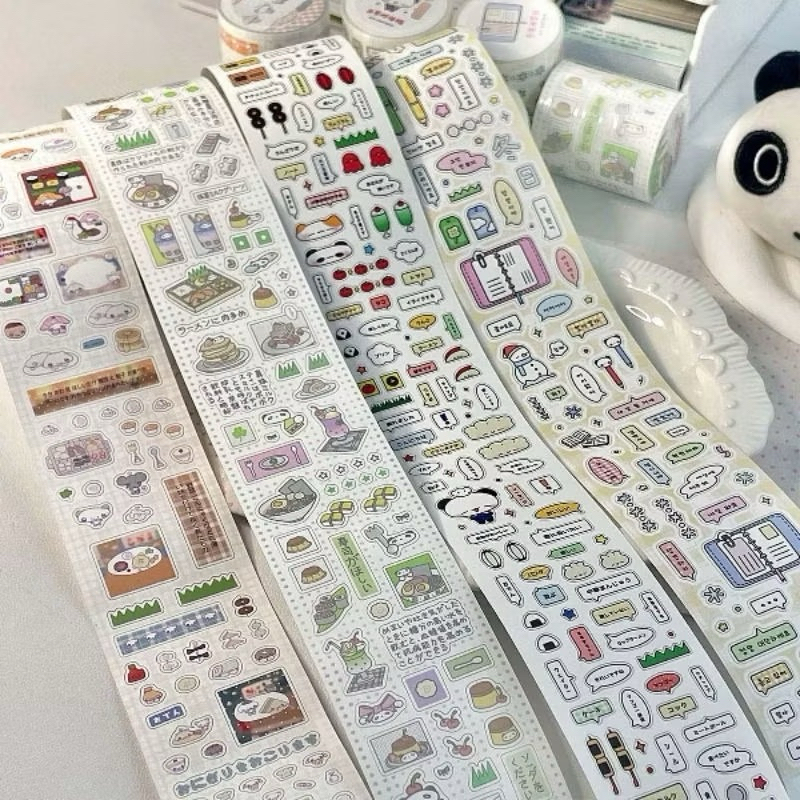 

ecer 1 loop Sticker Roll atmosphere story dialog cut film sticker roll cute graffiti style stamp deco
