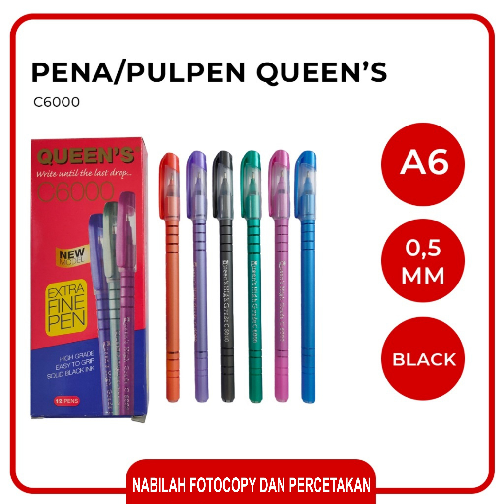 

Pena Queen Exgra Fine C6000 Ballpoint Pen
