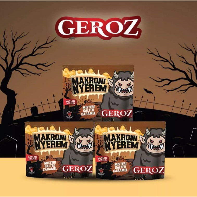 

Ready Stok" Geroz - Makroni Nyerem - Varian Manis Rasa Salted Caramel Isi 3