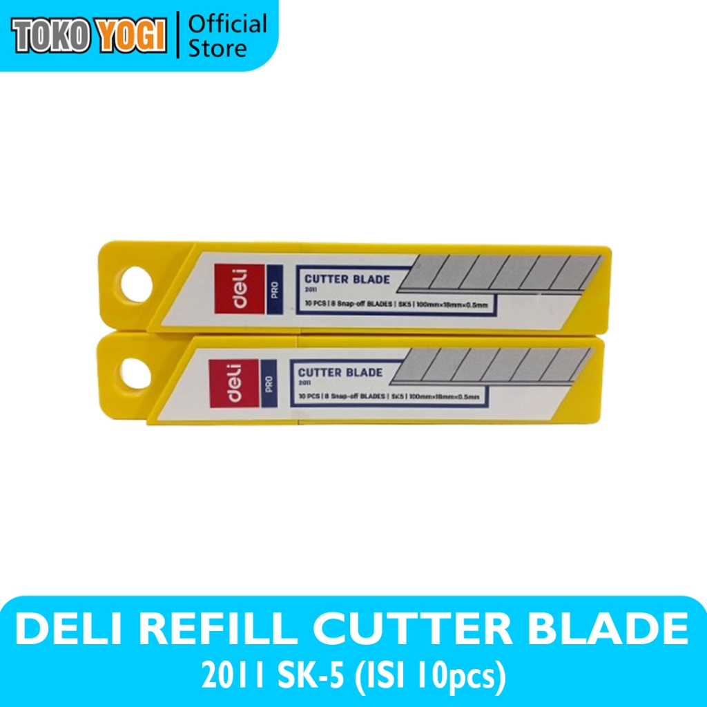 

DELI CUTTER BLADE SK5 2011 BESAR ISI 10pcs || ISI ULANG PISAU CUTTER
