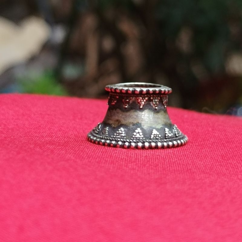 Mendak Perak Meniran Lamen kuno koleksi asesoris keris