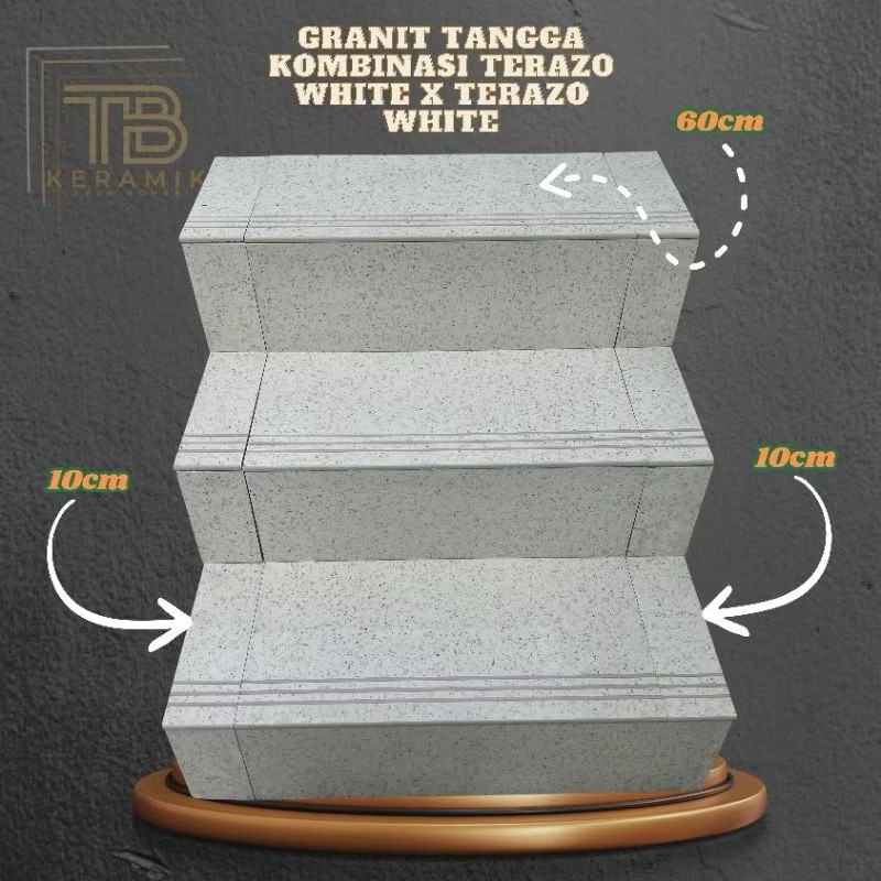 Granit Tangga 30x80 20x80 25x80 Kombinasi Terazzo Niro
