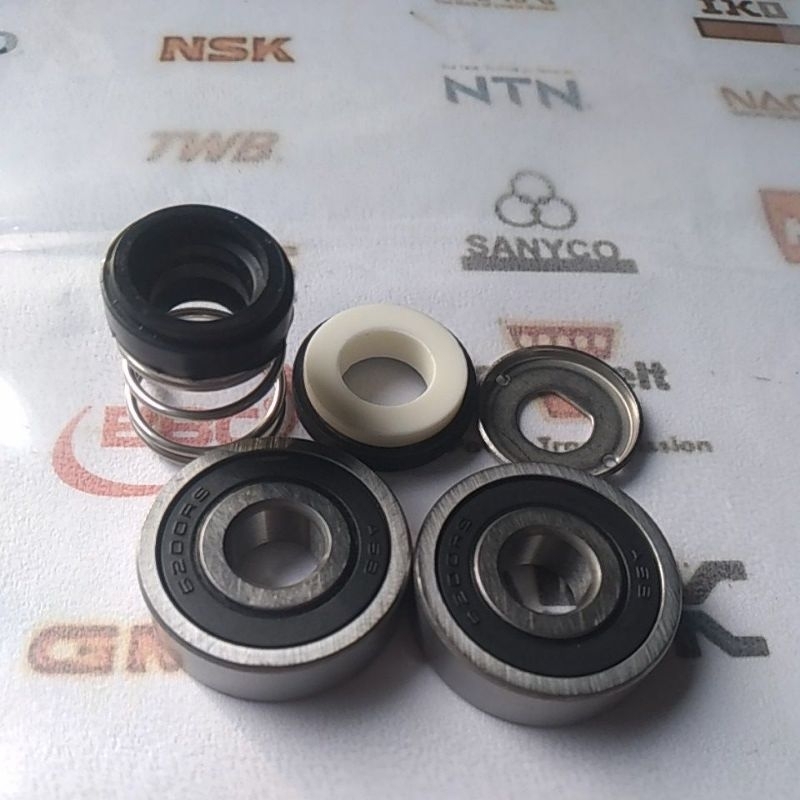 PAKET HEMAT SEAL + BEARING POMPA AIR PANASONIC 200 NATIONAL 200  SANYO GP 200 WATT