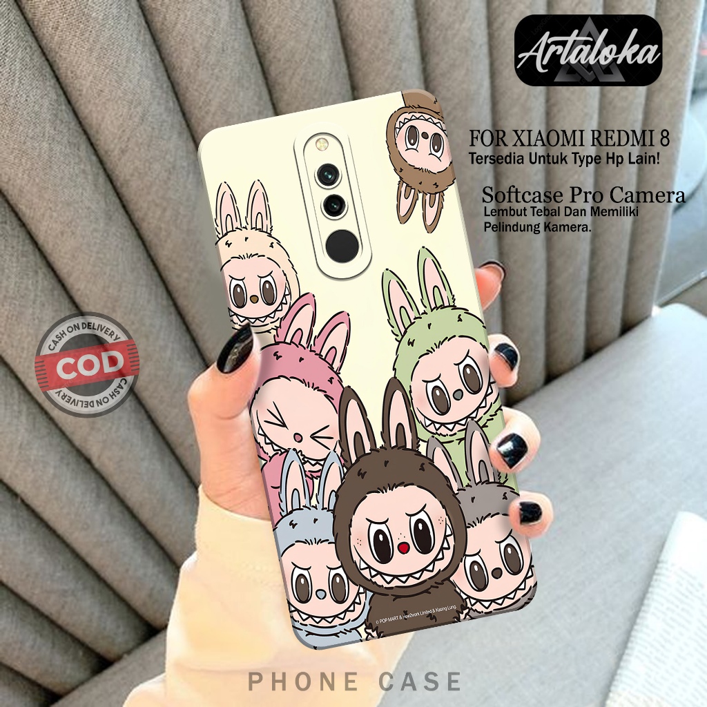 Softcase Hp Xiaomi Redmi 8 Fashion Case Kartun Case Xiaomi Redmi 8 Silikon TPU Pro Camera Casing Xia