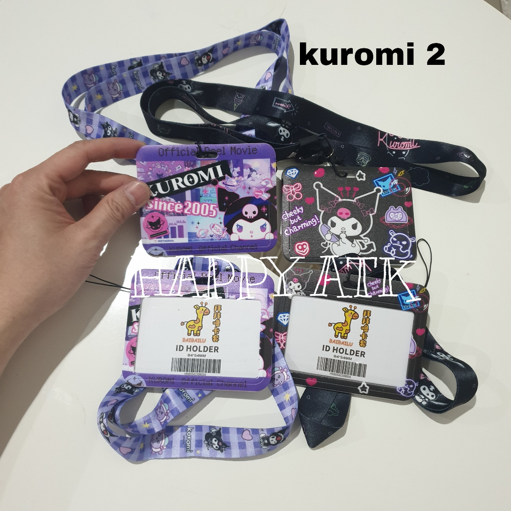 

LANYARD / ID CARD HOLDER TEMPAT KARTU NAME TAG KARTU IDENTITAS SANRIO & CAPIBARA KUROMI LUCU