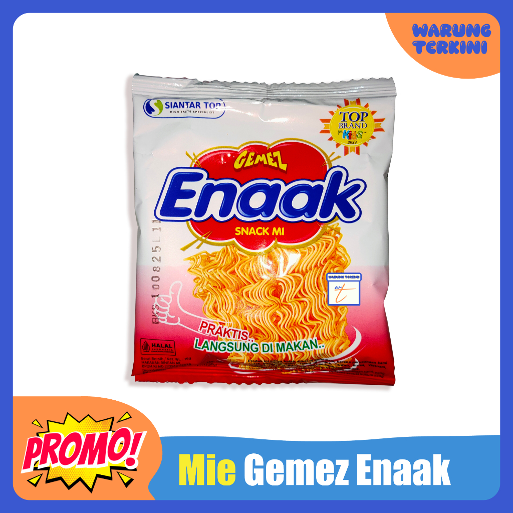 

Mi Gemez Enaak Isi 1 Renceng 10 Bungkus 16gr