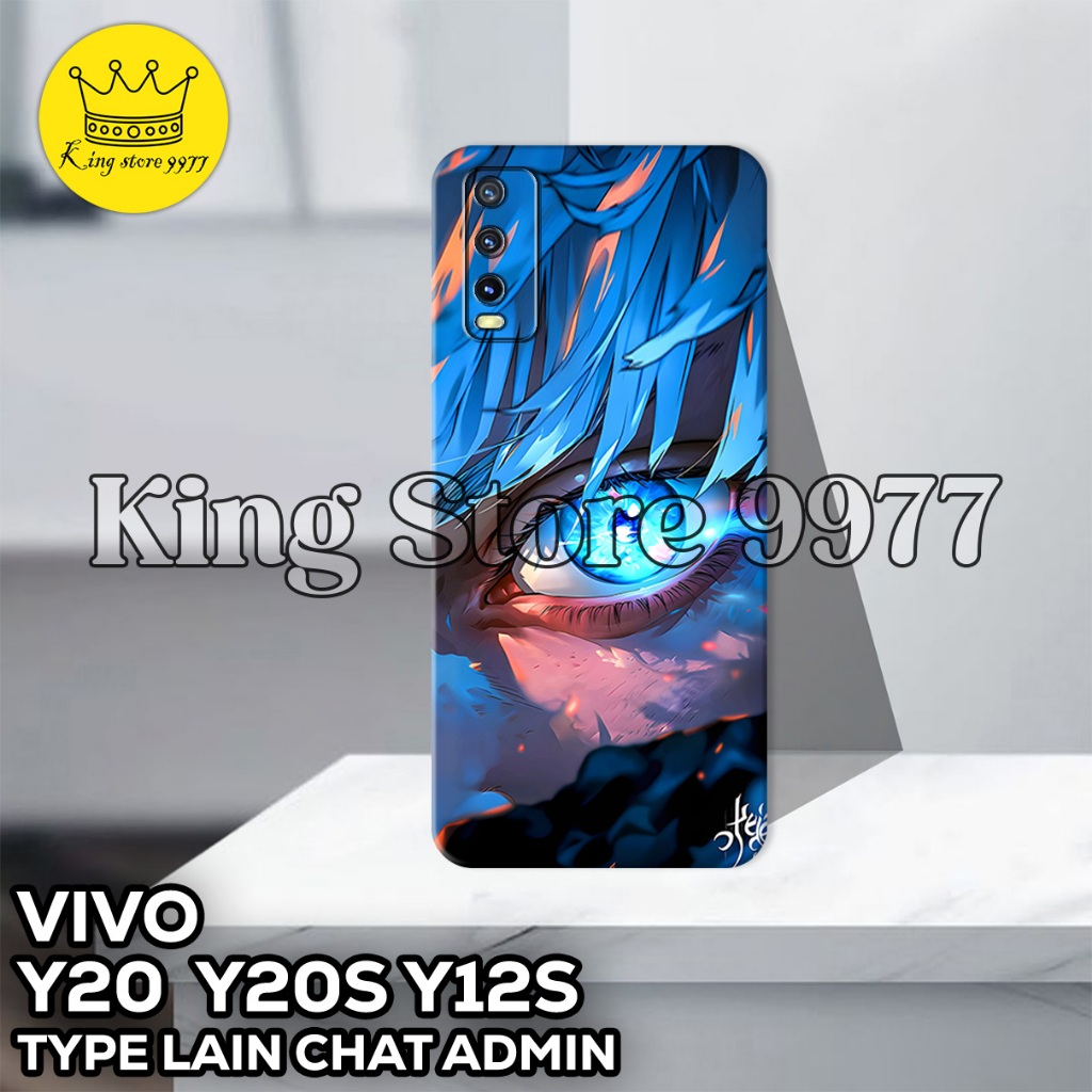 (KS7)  Softcase karet untuk VIVO Y20 - Y20S - Y12S Motif gambar karakter Anime Jujutsu Kaisen/casing
