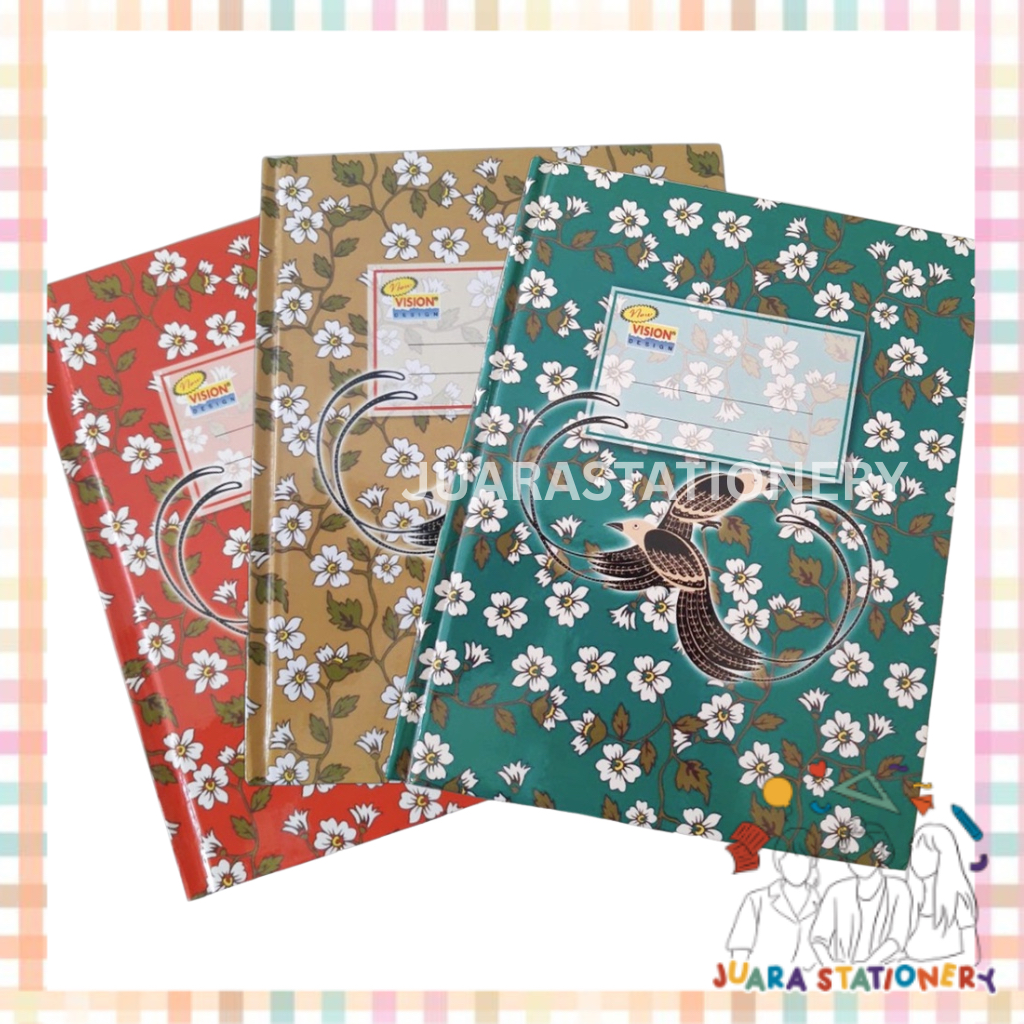 

(211) JUARASTATIONERY Buku Kwarto Vision Isi 100 Lembar / Hard Cover Kuarto Qwarto