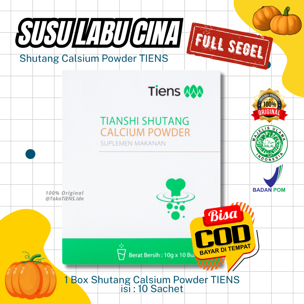 

SUSU LABU CINA TIENS SHUTANG CALSIUM POWDER - Halal BPOM