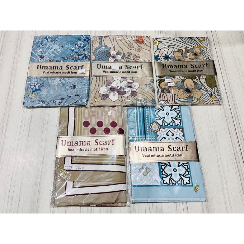 Jilbab Umama Scarf Luxury Motif Icon / Jilbab Umama Luxury Print LC Metal Logo / Umama Scarf Kerudun