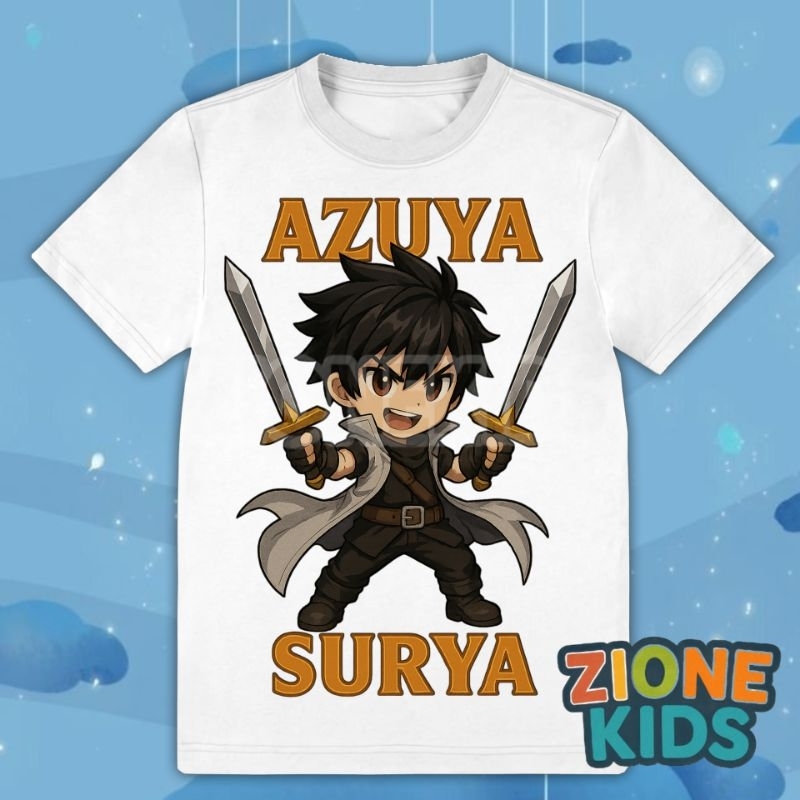 BAJU ANAK YOUTUBER KAOS ANAO AZUYA SURYA YOUTUBER