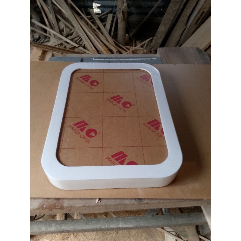 Bingkai mahar / figura mahar 3d pojok lengkung