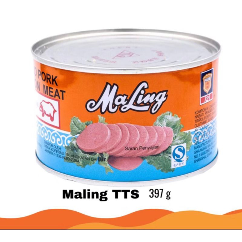 

(28) Maling TTS Ham Babi 397Gr | Luncheon Pork Meat | Daging Canned Ma Ling