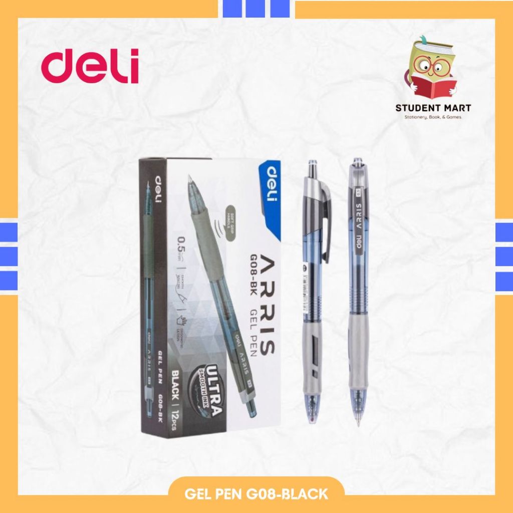 

GEL PEN G08-BK DELI