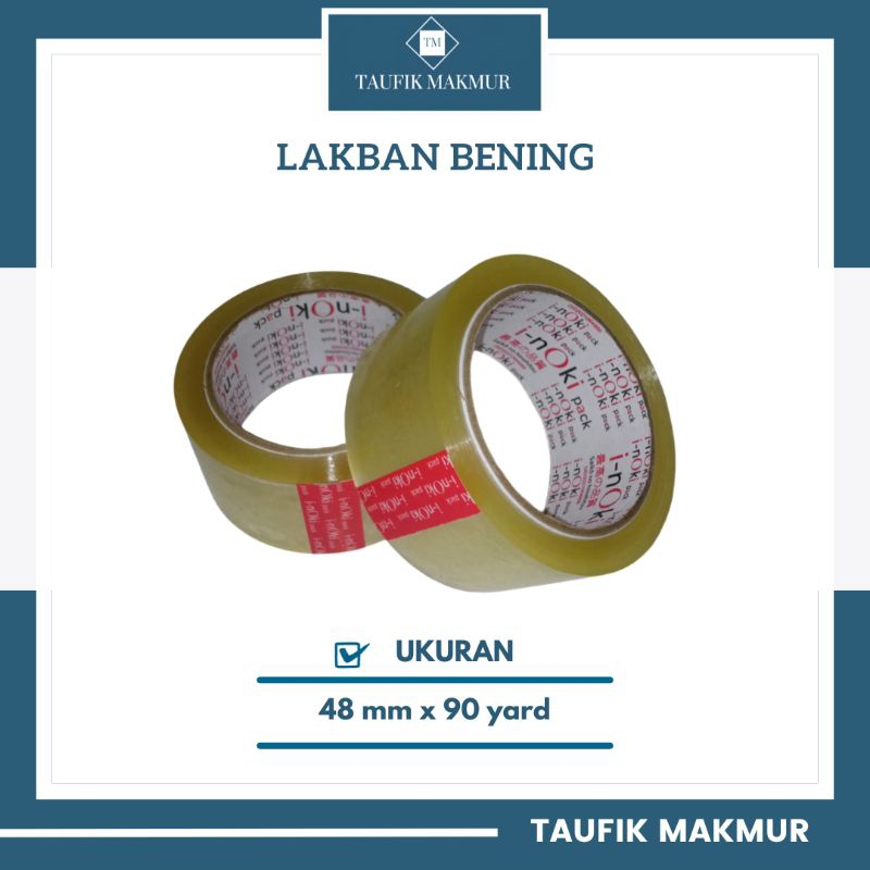 

Lakban Bening I-noki Pack 48 mm x 90 yard