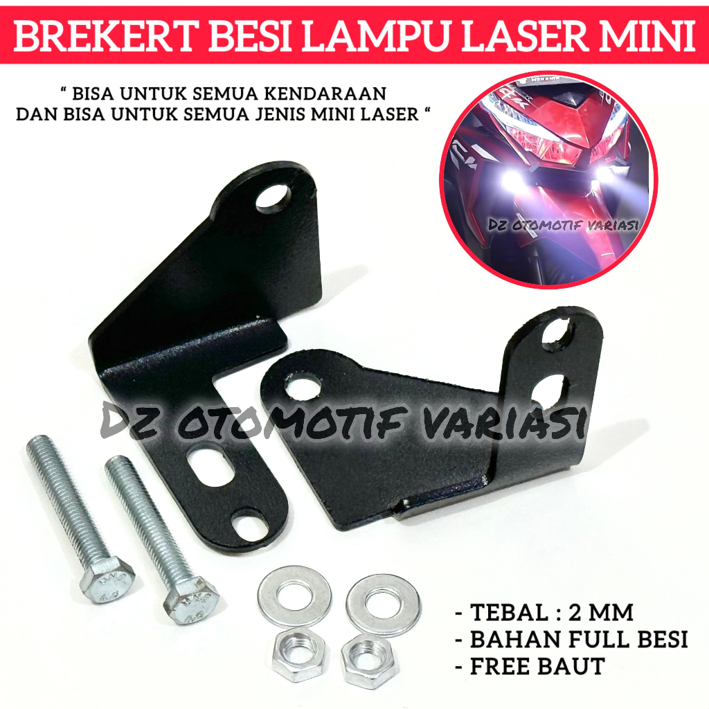 Brecket Lampu Tembak Laser Mini / Breket Lampu Kolong / Breket Besi Lampu Tambahan