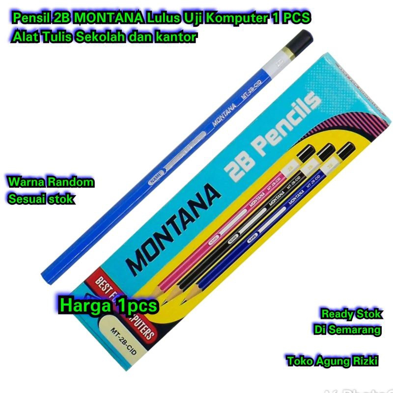 

Pensil 2B MONTANA Lulus Uji Komputer 1 Pcs Pencil Alat Tulis Sekolah dan Kantor MT-2B CID