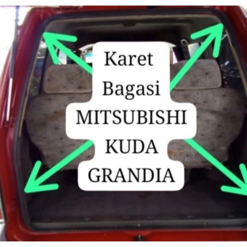 karet pintu bagasi belakang mobil mitsubishi kuda grandia
