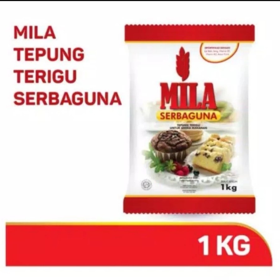 

Tepung Terigu Serbaguna Mila 1kg / Tepung Mila