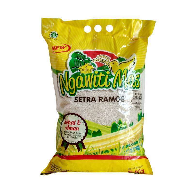 

NGAWITI MAS Beras Sak 5kg – Beras Berkualitas untuk Hidangan Sehari-hari