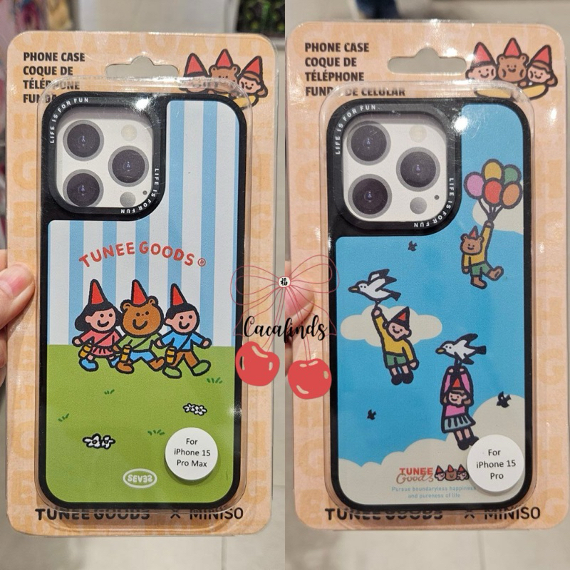 MINISO x Tune Goods‼️Phone Case / Casing IPhone Hard Case 15 Pro Max