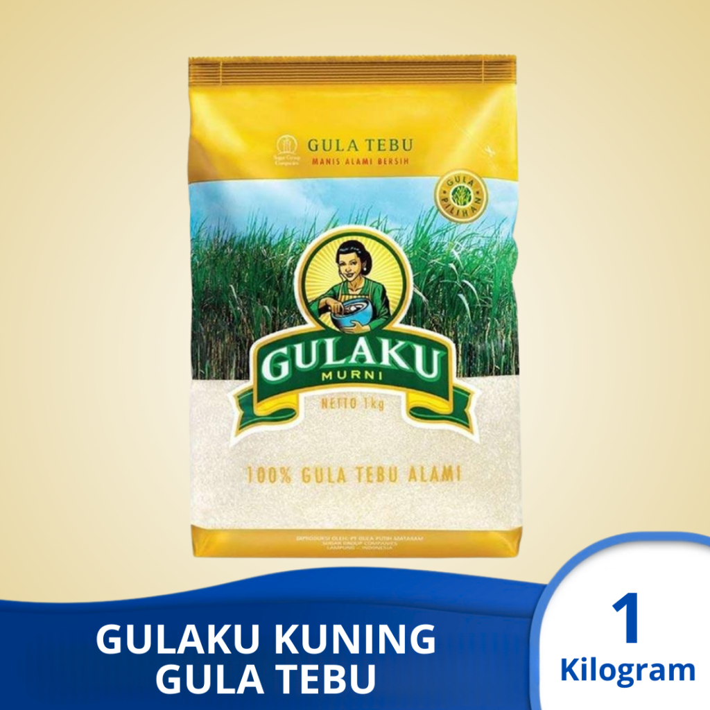 

GULAKU KUNING Gula Tebu Murni Kemasan 1 kg