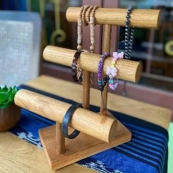 Organizer Perhiasan_Wooden Jewellry_Holder Stand_Jewellry Display_Stand Jewellery