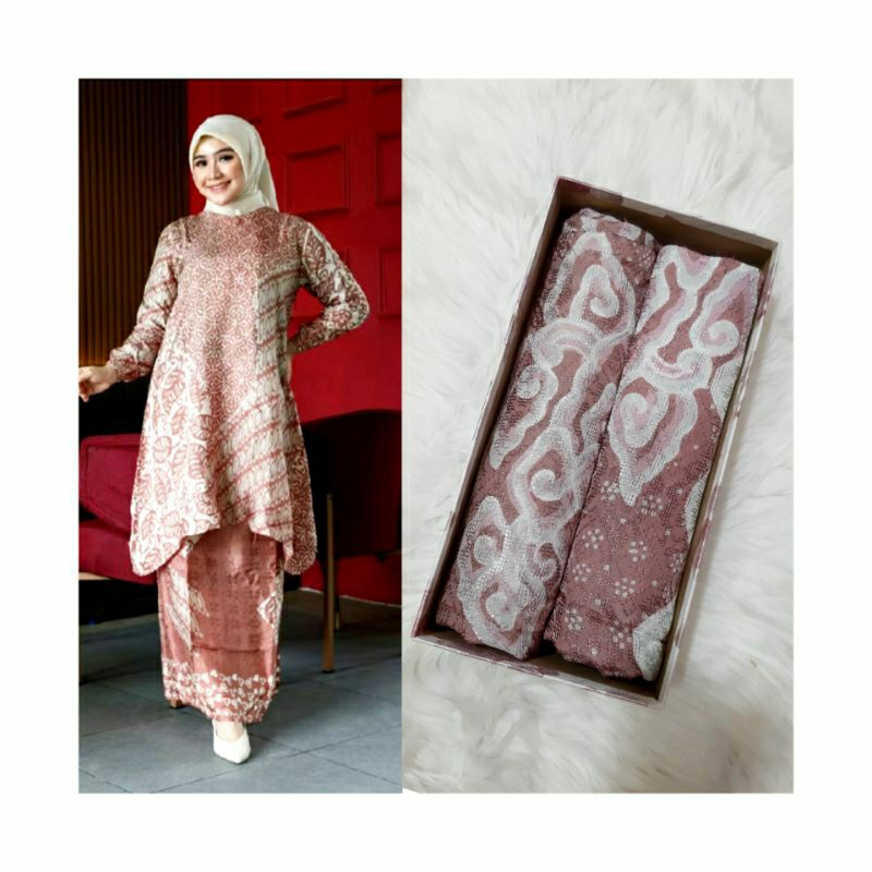 Batik viscose /Kain batik sutra viscose/Bahan batik silk/Set batik viscose/Hampers/Kado pernikahan