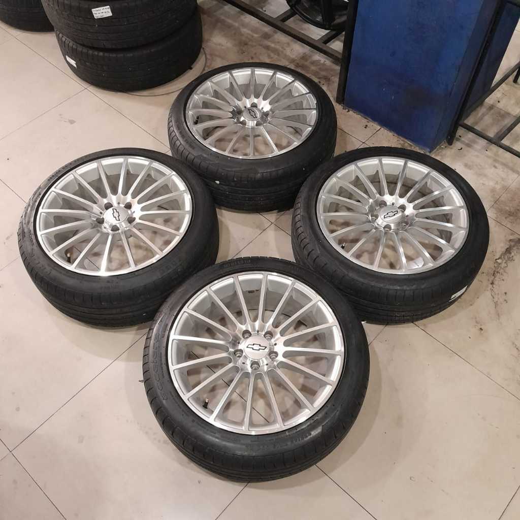 Velg Mobil Bekas Racing Hsr Rostock Ring 19 Lebar 8/9 Baut 5x112 Bisa Buat Innova Zenix Chevrolet Al