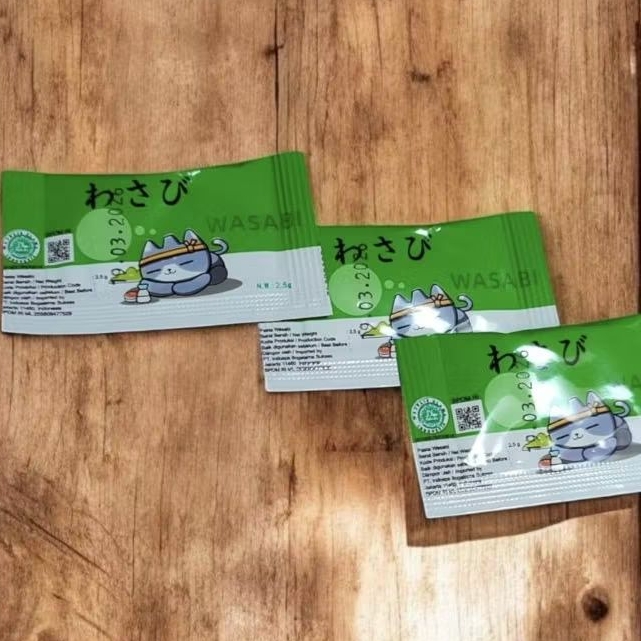 

Mazuma Wasabi Sachet Halal isi 100 sachet