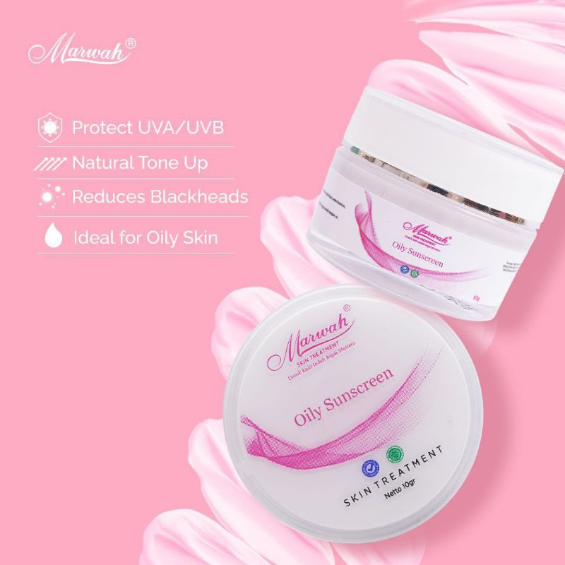 ORIGINAL KRIM SIANG ACNE MARWAH ECER KRIM SIANG OILY CREAM ACNE MARWAH ORIGINAL  SUNSCREEN MARWAH PO