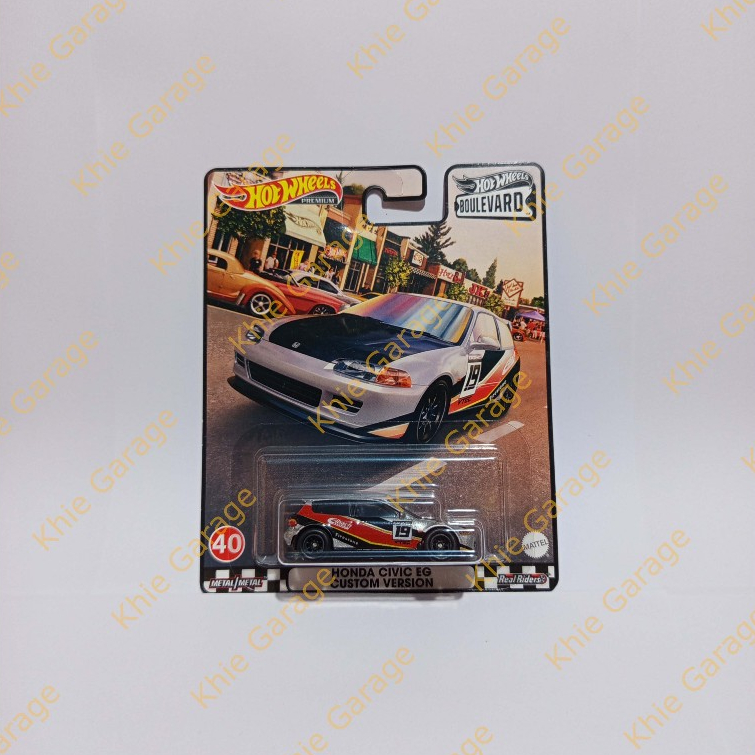 HotWheels Hot Wheels Premium 92 Honda Civic Eg Custom Version Silver Estillo Gen 5 GLi B16 Compact H
