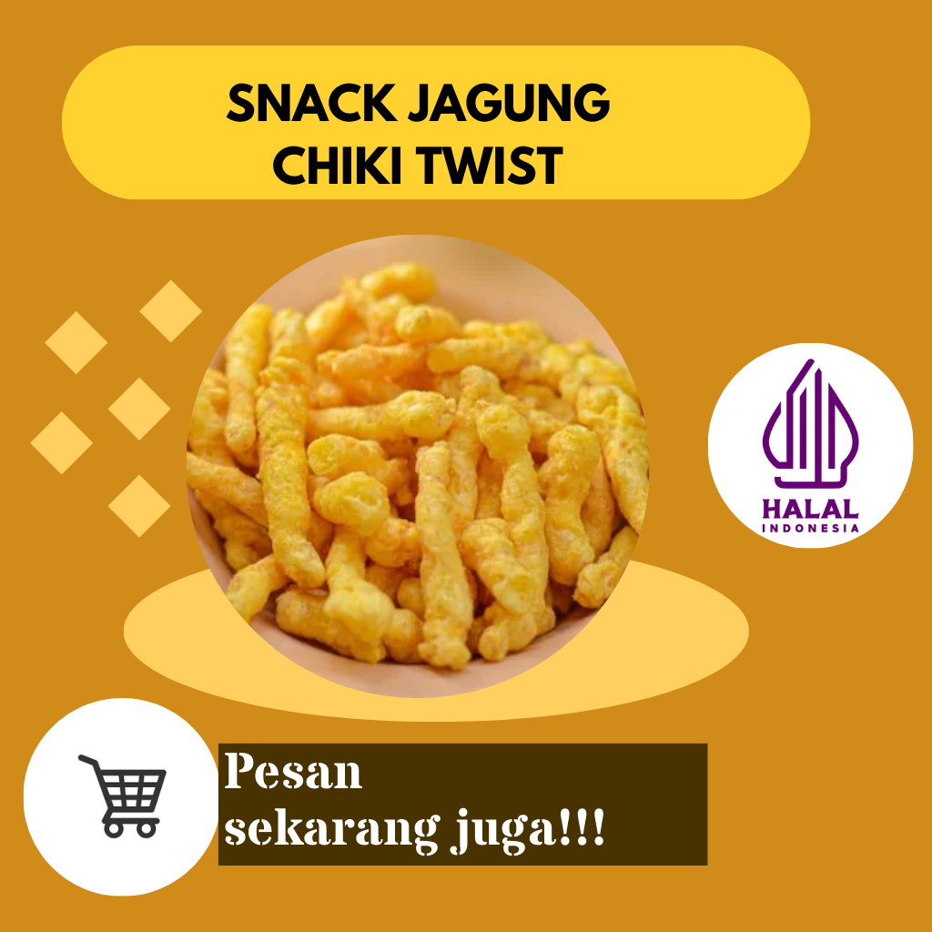 

Snack jagung chiki twist Camilan snack jagung 10 pcs