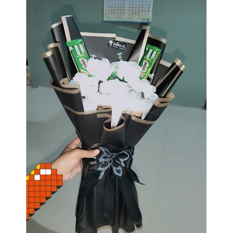 BUCKET BUNGA DAN COKLAT