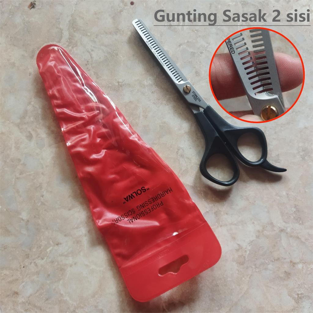 Gunting rambut Penipis Sasak 2 sisi Sangat Tajam