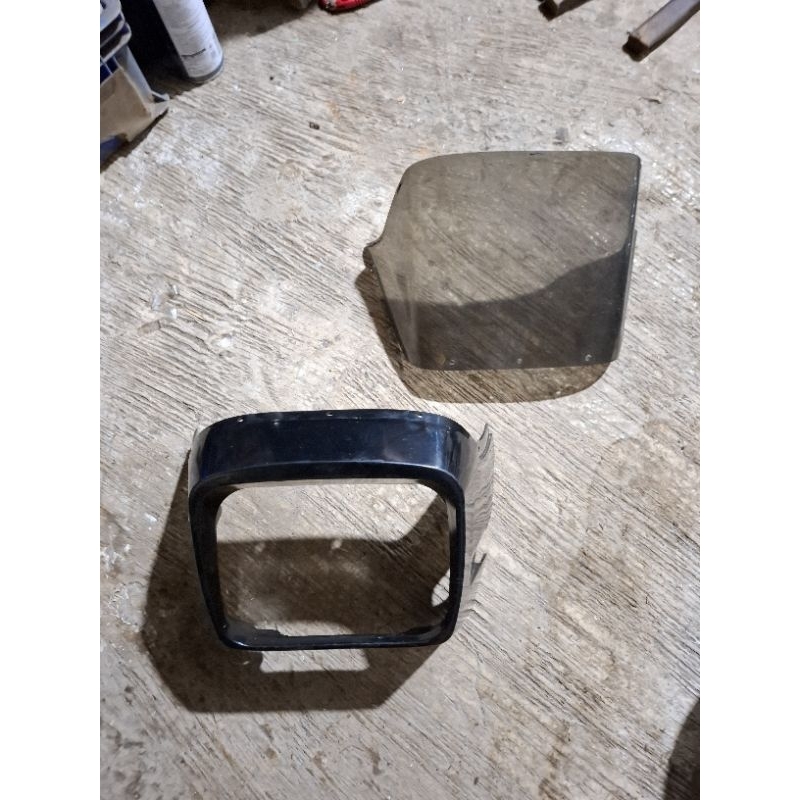 krodong depan kedok lampu depan set visor hijab lampu depan yamaha rxk 135 original baru