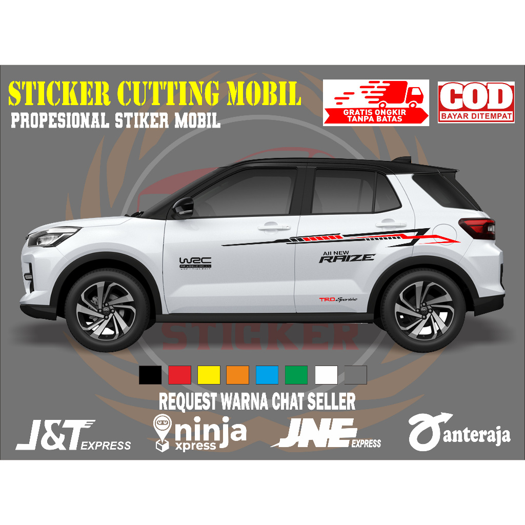 sticker mobil raize sticker mobil toyota raize sticker mobil raize keren sticker variasi body mobil