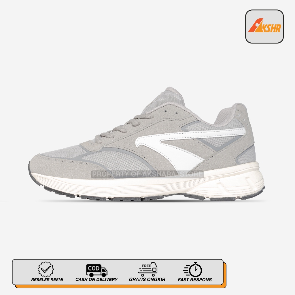 BRODO - Sepatu Sneakers BRODO ACE NOVA DOVE GREY Unisex Pria Wanita Original