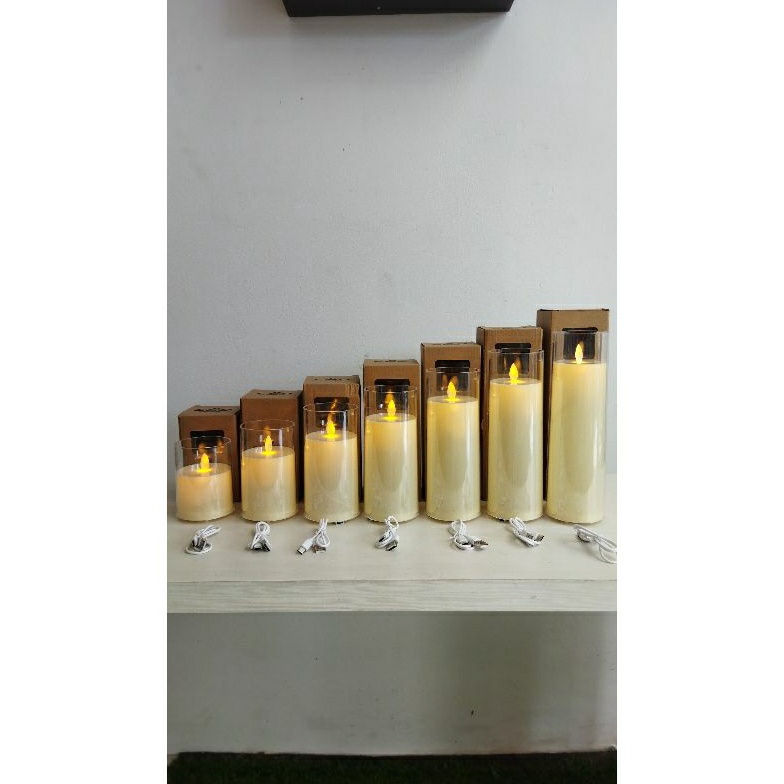 Lilin Elektrik Charger Tabung  Lilin Elektrik Tabung  Lilin LED KODE Q1G5