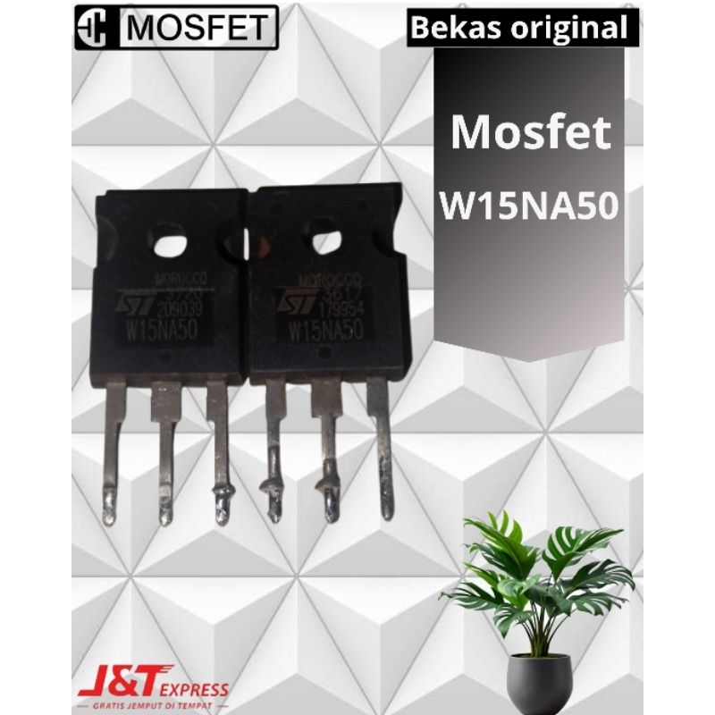 MOSFET W15NA50 BEKAS ORIGINAL