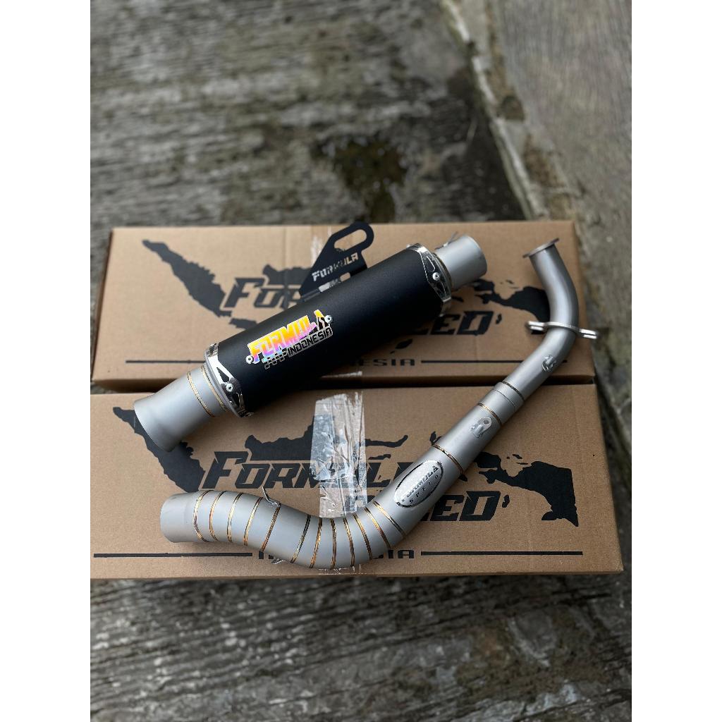 Knalpot Racing Non Samlong Type Coating Sunblas Original Formula Speed Indonesia For All Matic......