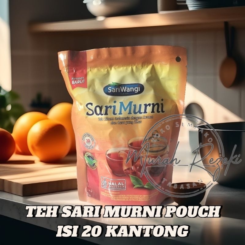 

Teh Hitam Sari Murni Isi 20 Kantong / Sarimurni Kemasan Pouch Teh Murni Aroma Wangi
