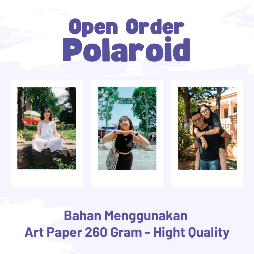 

Open Order Polaroid Bahan Menggunakan Art Paper 260 Gram - High Quality