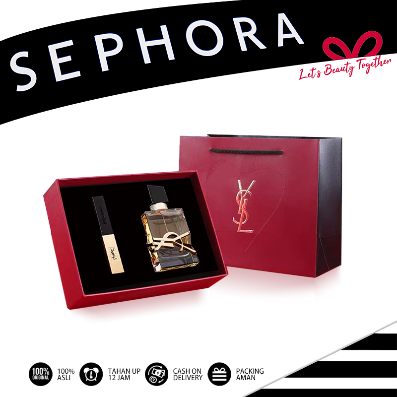 [100% Original] YSL Parfum Gift Set / YSL LIBRE EDP 50ml Jasmine +ysl lipstick rouge#2024 holiday co