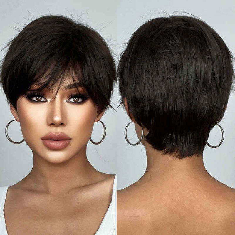 WIG WANITA SHORTY WIG WANITA PENDEK WIG WANITA PIXIE CUT EDITION WIG WANITA PENDEK SHORT HAIR