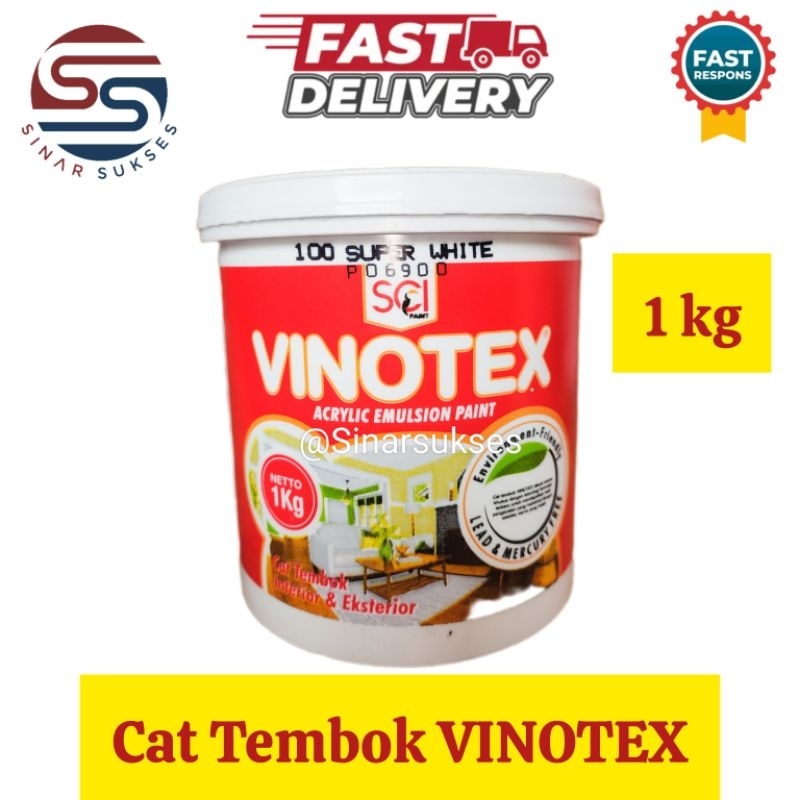 Cat Tembok/ Cat Dinding VINOTEX 1KG/CAT TEMBOK EKONOMIS BERKUALITAS/ Cat Vinotek / Cat Tembok Murah/