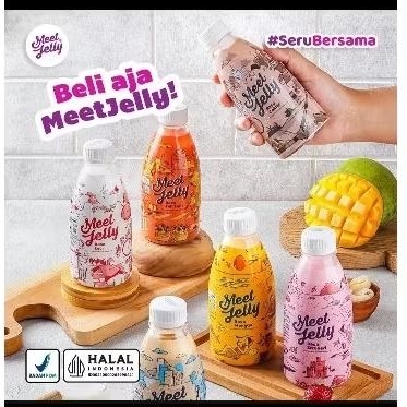 

Minuman Meet Jelly varian rasa coklat mangga kopi susu teh tarik strawberry leci