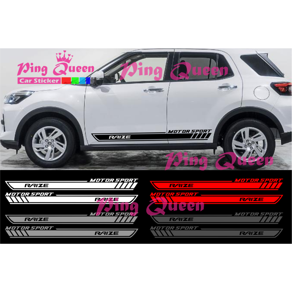 Sticker stiker mobil raize cutting sticker mobil toyota raize sticker mobil terbaru