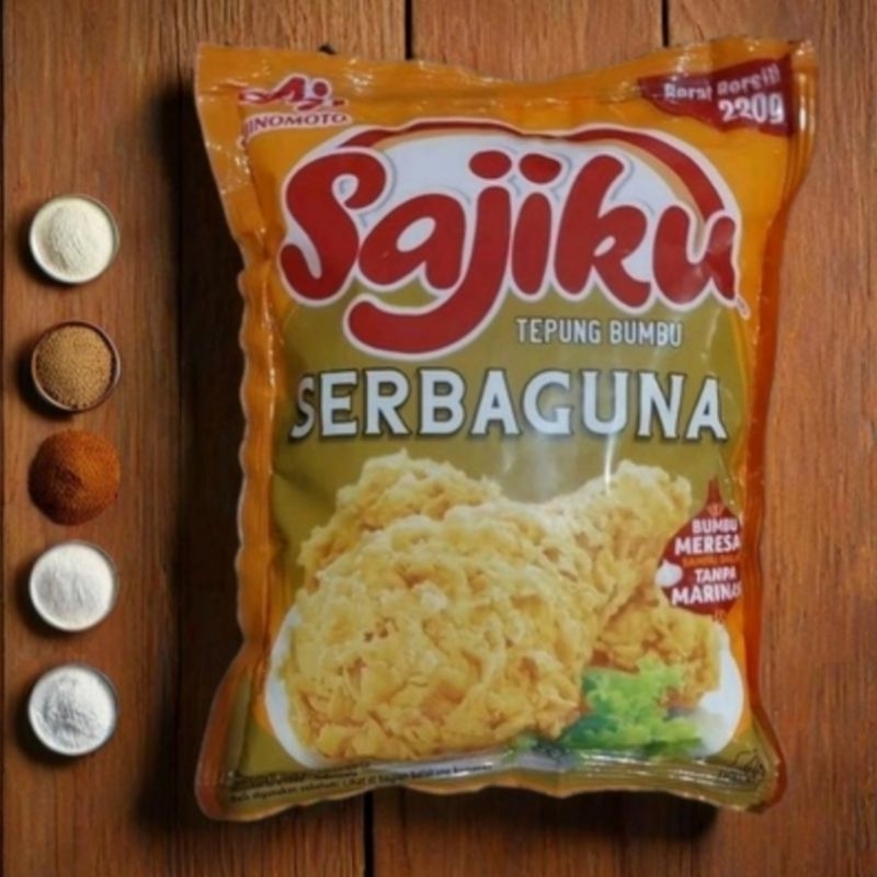 

SAJIKU TEPUNG BUMBU 220gr [SATUAN] / Tepung serbaguna Sajiku Tepung Bumbu